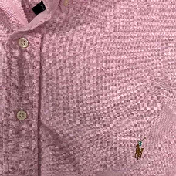 Ralph Lauren Men's Oxford Light Pink Button-Down Shirt 4XL Long - Picture 2 of 5